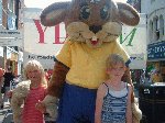 A must have for the kids picture album. July 28th in Middle Street, Yeovil, raising money for the Wizz Kidz charity, with Lunn Polly travel agency.