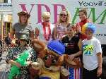 All the team from Lunn Polly. July 28th in Middle Street, Yeovil, raising money for the Wizz Kidz charity, with Lunn Polly travel agency.