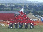 Seventeen Flying Gunners on five bikes... it'll never work !!!

Yeovil Festival of Transport 2001, 11-Aug-2001.