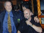 John Hicks (who thought up the challenge) with Danny, after the attempt.

World Record Attempt - Chicago Rock, Yeovil, 25-Nov-2001