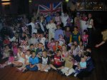 Everyone gathers round for the photo shoot.

Carnival Fun at the Liberial Club, Yeovil - Jun-2002 